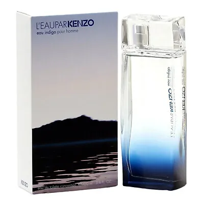 L'Eau Par Kenzo Eau Indigo Pour Homme 3.4 Oz / 100 Ml Eau De Toilette Concentree • $90