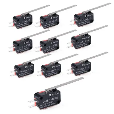 10pcs V-153-1C25  Lever Type SPDT Micro Switch Limit Switch USA SELLER  Free S/h • $8.99