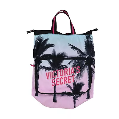 Victoria's Secret Backpack Packable Book Bag Travel Zip Closure Adjustable Strap • $39.97