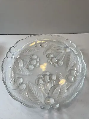 Mikasa Crystal  Bountiful  Cherries 12” Buffet Serving Platter • $8.99