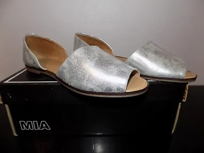 MIA Women's Silver Distressed Flats Size 7 Med New In Box - FREE SHIPPING • $17.60