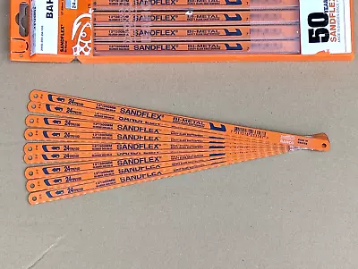 Pack Of 10 Bahco Sandflex 12 Inch Hacksaw Blades 24 Tpi • £7.95