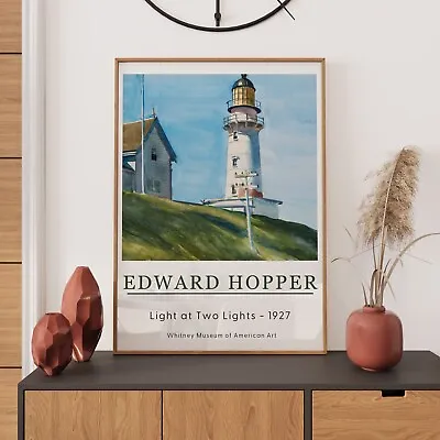 Edward Hopper Print: Exhibition Poster Realism Wall Décor Famous Paintings • £14.99