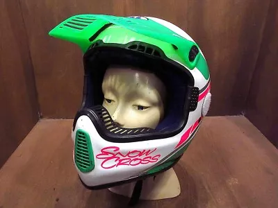 Vintage 80's BELL MOTO 5 Artic Cat Snow Cross Helmet From Japan • $266