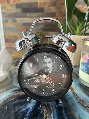 Elvis Presley Twin Bell Alarm Clock - Battery Operated Memorabilia Collectibles • $9.99