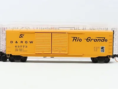 N Scale Micro-Trains MTL #37070 D&RGW Rio Grande 50' Double Door Box Car #63773 • $24.95