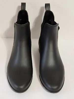 Michael Kors Black Slip-On Rain Boots Size 8 • $35