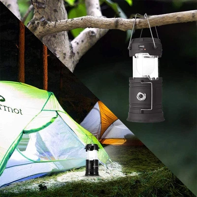 $13.90 • Buy Portable LED Collapsible Camping Lantern Light Hiking Tent Outdoor Lamp AU
