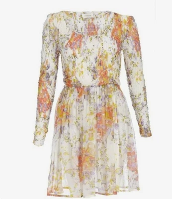 $150 • Buy Zimmermann Silk Fleeting Shirred Bell Dress | Size 2
