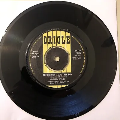 MAUREEN EVANS - Tomorrow Is Another Day (Oriole CB 1806) 1963 7” 45rpm Single Ex • £3.50