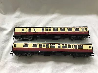 £39.99 • Buy Bachmann Oo Gauge Pair Of Crimson & Cream Coaches - M15050 / M34004 - Unboxed
