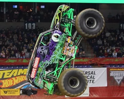 Grave Digger Monster Truck Running On Track 8x10 Glossy Photo #d1 • $2.99