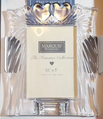 NIB NWT NEW Waterford Crystal Romance Picture Frame 3.5  X 5  • $67.85