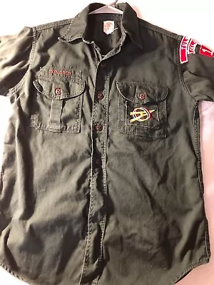 Vintage BSA Explorer Scout Uniform 1950s Or 60's Long Sleeve Sanforized • $25