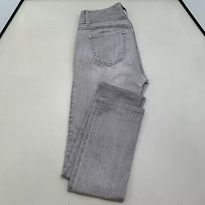 CAbi Jeans Adult 2 Gray Style #332 Lou Lou Mid Rise Slim Straight Women • $18