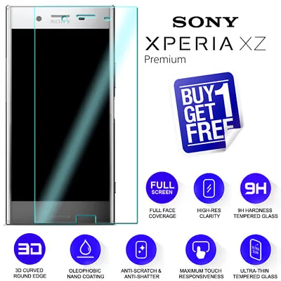 $6.59 • Buy For Sony Xperia XZ Premium Tempered Glass Screen 9H Protector Film Clear G8141