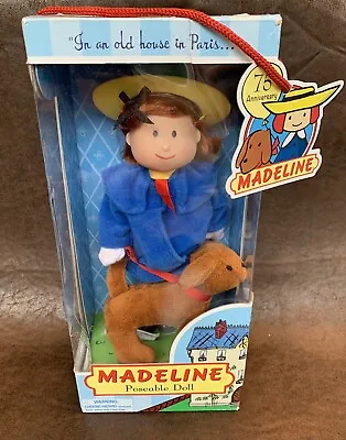 Vintage ~ MADELINE~ Poseable Doll ~With Dog~ New In Box! Cute! See Pics! • $42