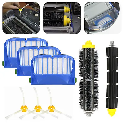 $13.98 • Buy Replacement Parts Kit For IRobot Roomba 600 Series Vacuum Filter Brush Cleaner