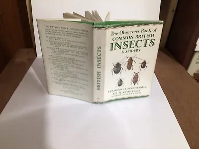 Observers Book Of Common British Insects & Spiders 1953 • £24.99