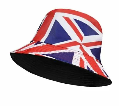 Unisex Summer Festival Union Jack Flag British England Royal Jubilee Hat Cap • £8.99