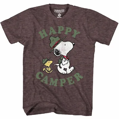 Peanuts Snoopy Happy Camper Vintage T-Shirt • $19.99