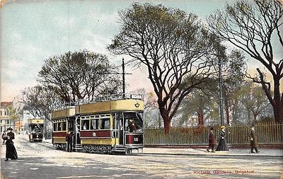 £5.81 • Buy POSTCARD    SUSSEX   BRIGHTON  Victoria  Gardens    TRAM