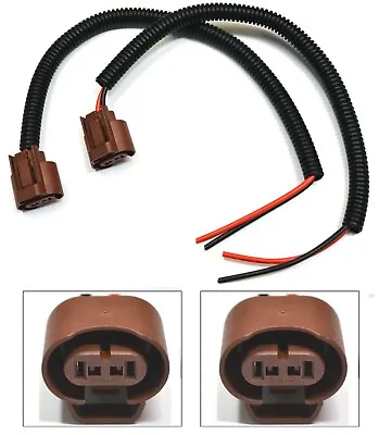 Extension Wire Pigtail Female U 9012 HIR2 Two Harness Head Light Bulb Socket OE • $11.88