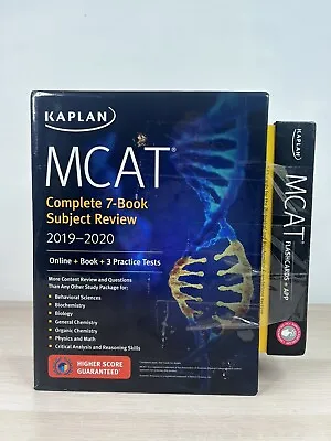 Kaplan MCAT Complete 7-Book Subject Review 2019-2020 Boxed Set WITH Flashcards • $48.95