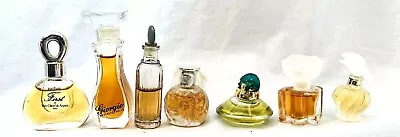 Lot Of 7 Mini Perfume Parfum Bottles Giorgio Nina Ricci Van Cleef & Arpels • $31.49