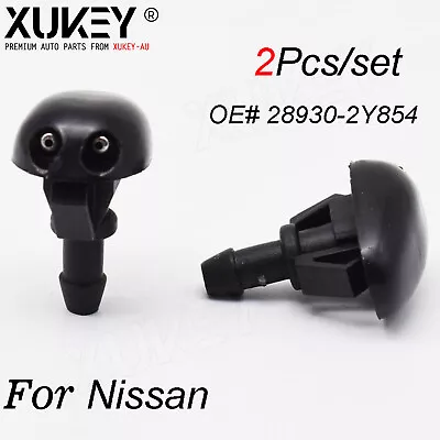 X2 For Nissan Navara D22 D40 1998 -2014 2015 Windscreen Spray Washer Jet Nozzle • $6.88