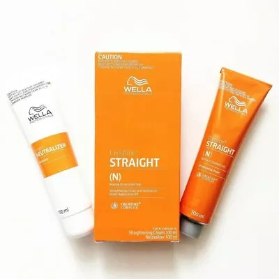 Straight Hair Wella Cream Creatine Straight Neutralizer Single  Kit 100ml. • $35.99