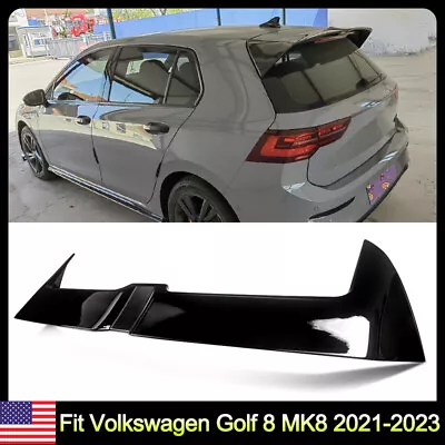 For Volkswagen Golf 8 MK8 GTI 2021-2023 Gloss Black Rear Roof Trunk Spoiler Wing • $115.99