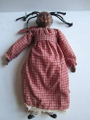 Vintage Large Beautiful  Cloth & Resin Girl Doll With Dreads • $14.99