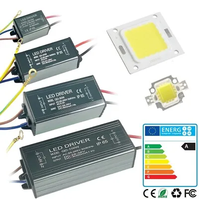 LED Chip + Driver 100W 50W 30W 20W 10W High Power Supply Transformer COB Bulb • $1.24