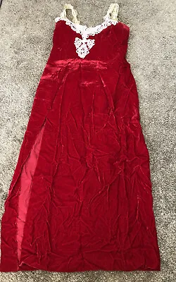 One Of A Kind Handmade Gown Red Vintage Inspired Lace • $59.99