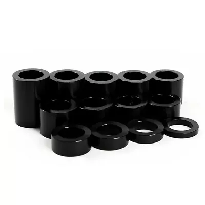 $28.98 • Buy Black Wheel Axle Spacer 1'' ID 1-1/2'' OD For Harley Softail Dyna V-Rod Touring