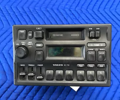 1995-1998 Volvo S90 960 850 Head Unit Stereo AM/FM Cassette Player 3533433 OEM • $75