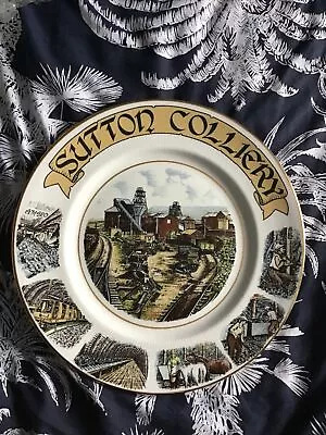 SUTTON COLLIERY MINERS PLATE Lot 2 • £10