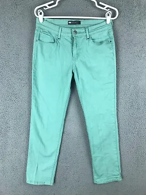 Levis Womens Mid Rise Skinny Stretch Mint Green Jeans Size 8 30x26 • $18.49