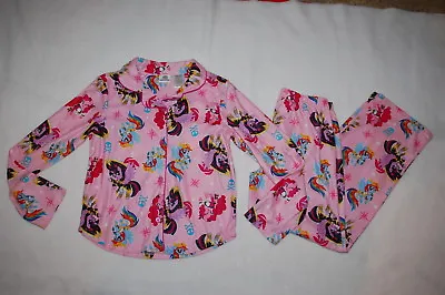Girls L/S Pajamas Set MY LITTLE PONY THE MOVIE Pink Flannel M 7-8 • $19