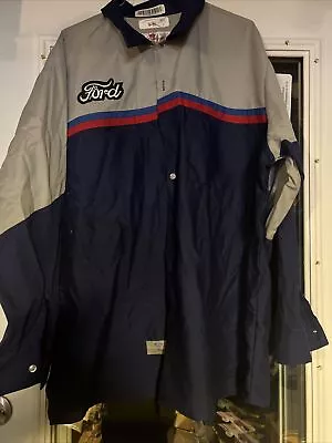 2xl Xln FORD Dealership Mechanics Shirt  Extra Long Sleeve EUC • $24