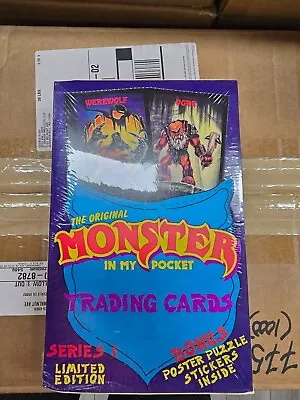 1991 Monster In My Pocket Trading Card Factory Sealed Box  • $60