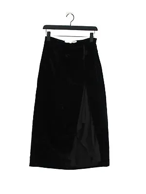 Banana Republic & Olivia Palermo Women's Midi Skirt UK 6 Black Rayon • £9.60