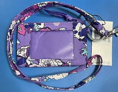 NWT Vera Bradley Enchanted Garden Zip ID Case And Lanyard • $15