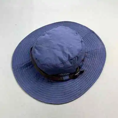 Vintage Boonie Sun Hat Cap 7-1/4 Blue Wide Brim Hiking Outdoors Fishing Felzen • $17.99