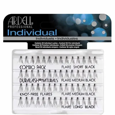 £5.99 • Buy Ardell Individual Duralash Naturals False Eyelashes 56 Lashes Black Or Brown!