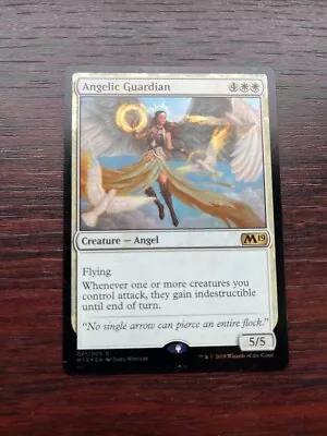 1x FOIL ANGELIC GUARDIAN - M19 - MTG - Magic The Gathering • £3.99