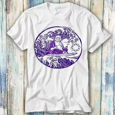 £7.15 • Buy Buddha Surfing Zen OM The Great Wave Off Kanagawa T Shirt Top Tee Unisex 1275