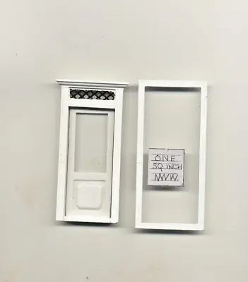 Half 1/24 Scale Door By Bespaq S803WO Style Dollhouse Miniature • $12