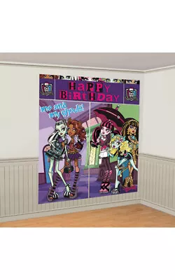 Monster High Party Wall Decoration Kit Poster Scene Setter Halloween Prop • $16